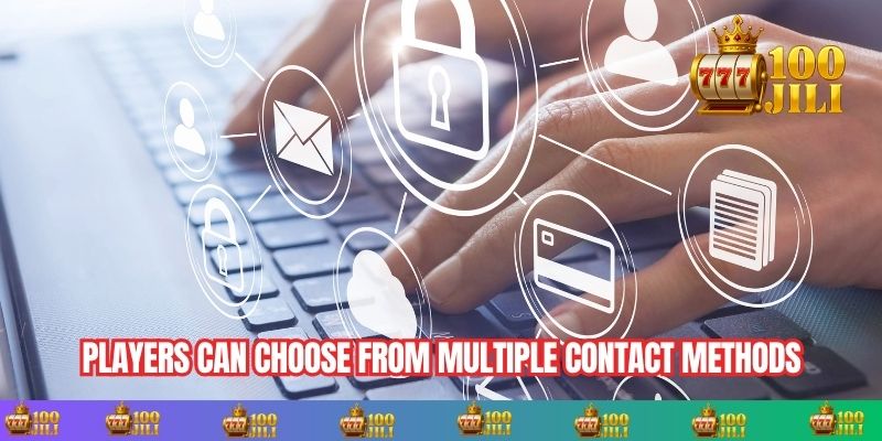 Players can choose from multiple contact methods, from email to hotline