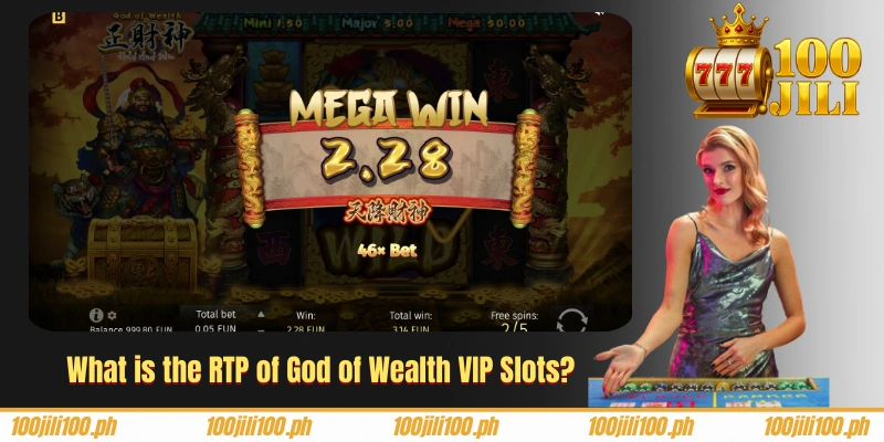 What is the RTP of God of Wealth VIP Slots?