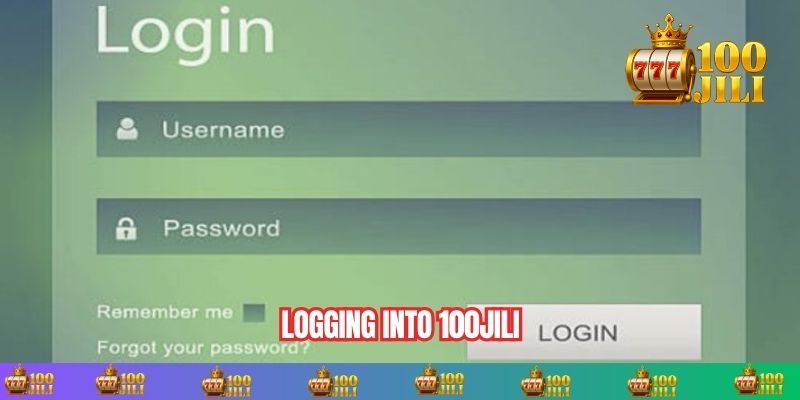 Logging into 100JILI